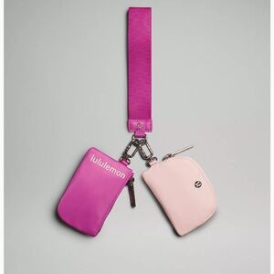 Lululemon Dual Pouch Wristlet ColourPow Pink Tone/Flush Pink